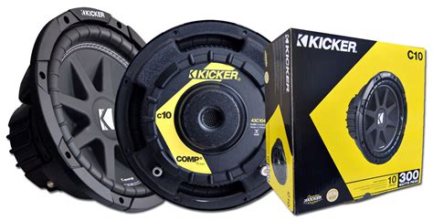 Kicker c10 - Kicker's SoloKon™ cone design looks fantastic while it protects against flexing that can wreck your sub and your sound. The 07CVR104 10" sub boasts dual 4-ohm voice coils that can manage a heavy power onslaught, while adding more options for wiring up your system. UniPlate construction molds parts of the sub's motor structure together as a ...
